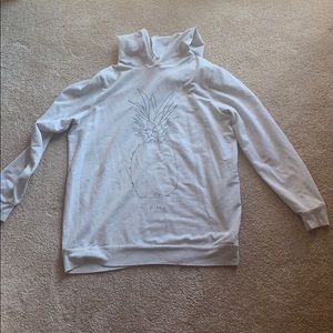 Forever 21 Plus Pineapple Gray Hoodie